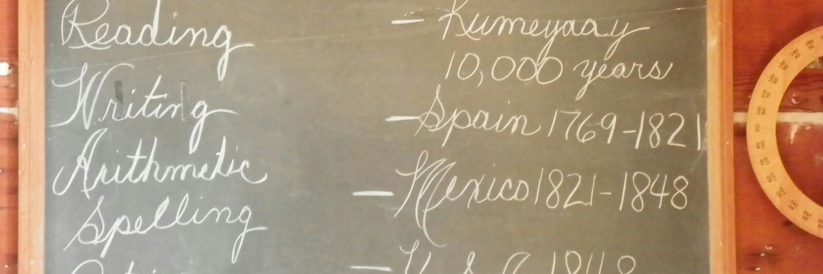 white chalk written on chalkboard